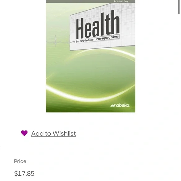 Abeka Homeschool 9th Grade Health Book and Answer Key - Picture 3 of 13